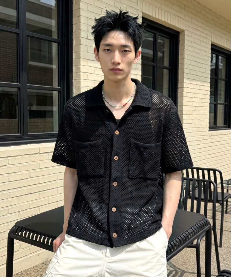 크롭 후드 집업 베스트 블랙 source detail 32