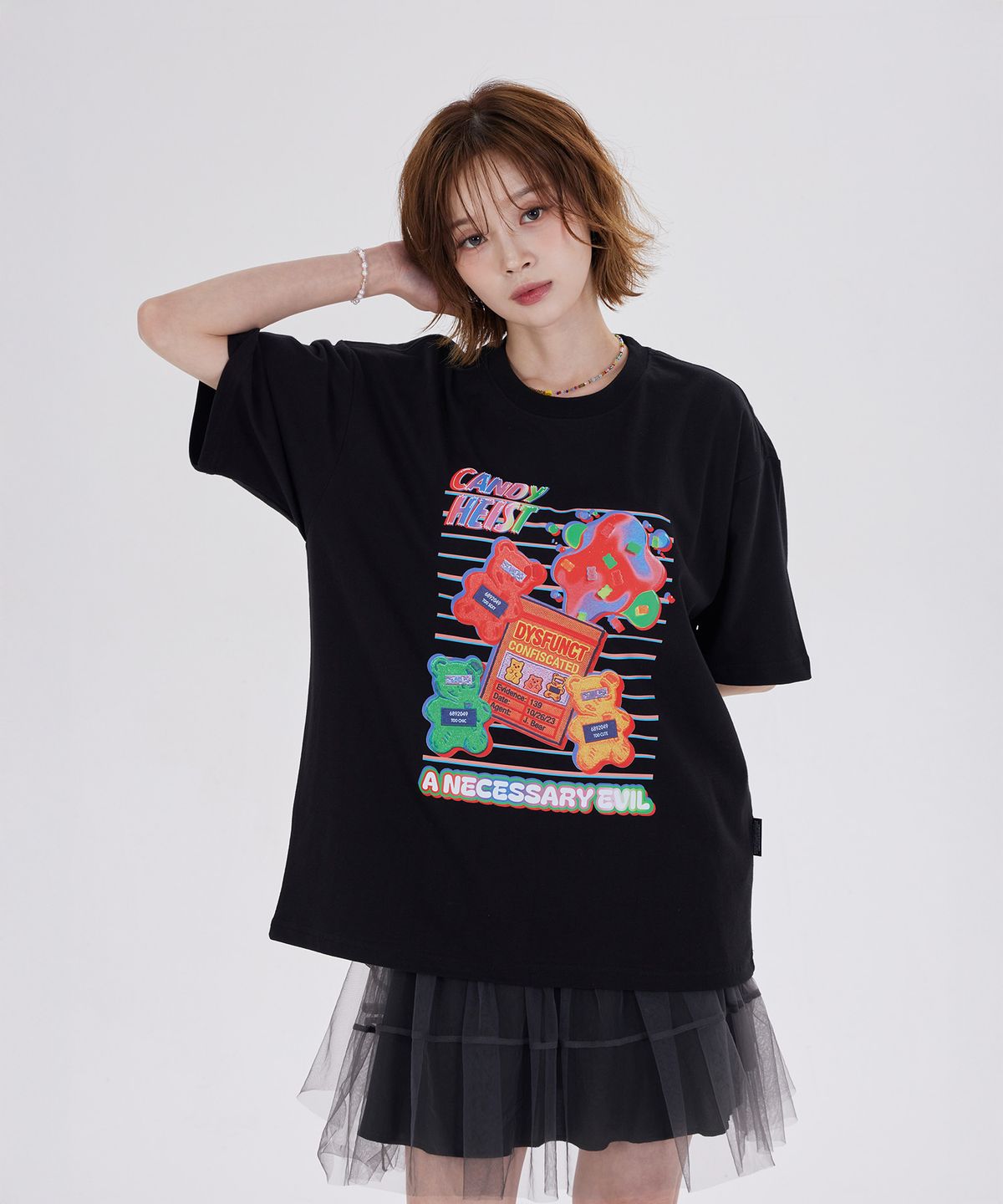 디스펑트(DYSFUNCT) HEIST JELLY BEARS T-SHIRT(BLACK)