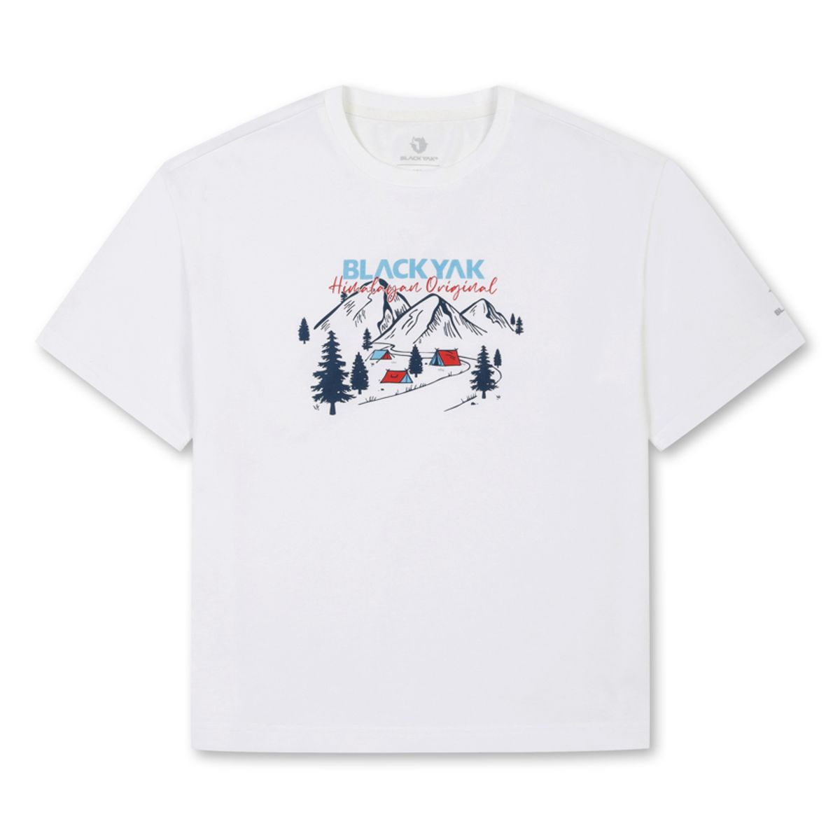 블랙야크 키즈(BLACK YAK KIDS) 쿨맥스 마운틴 그래픽 반팔티셔츠_OW