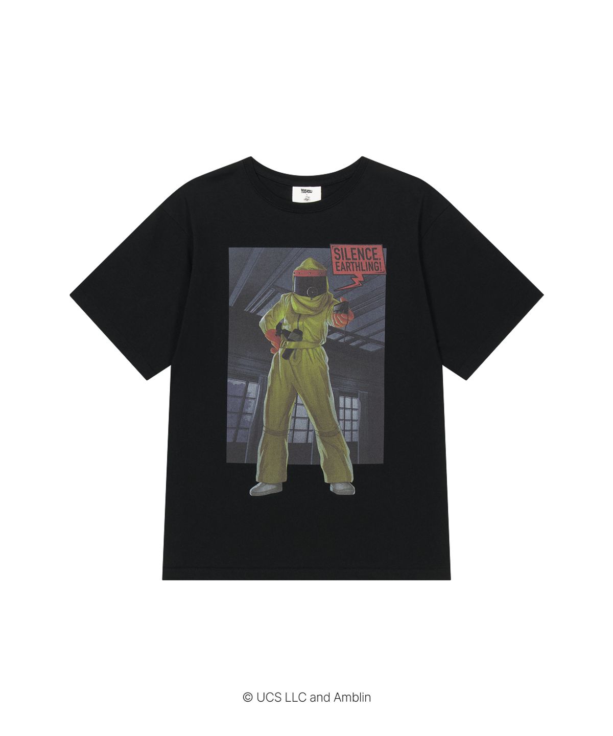 얼렁뚱땅 상점(ULDD STORE) [Back To The Future] Silence Earthling Tee Black