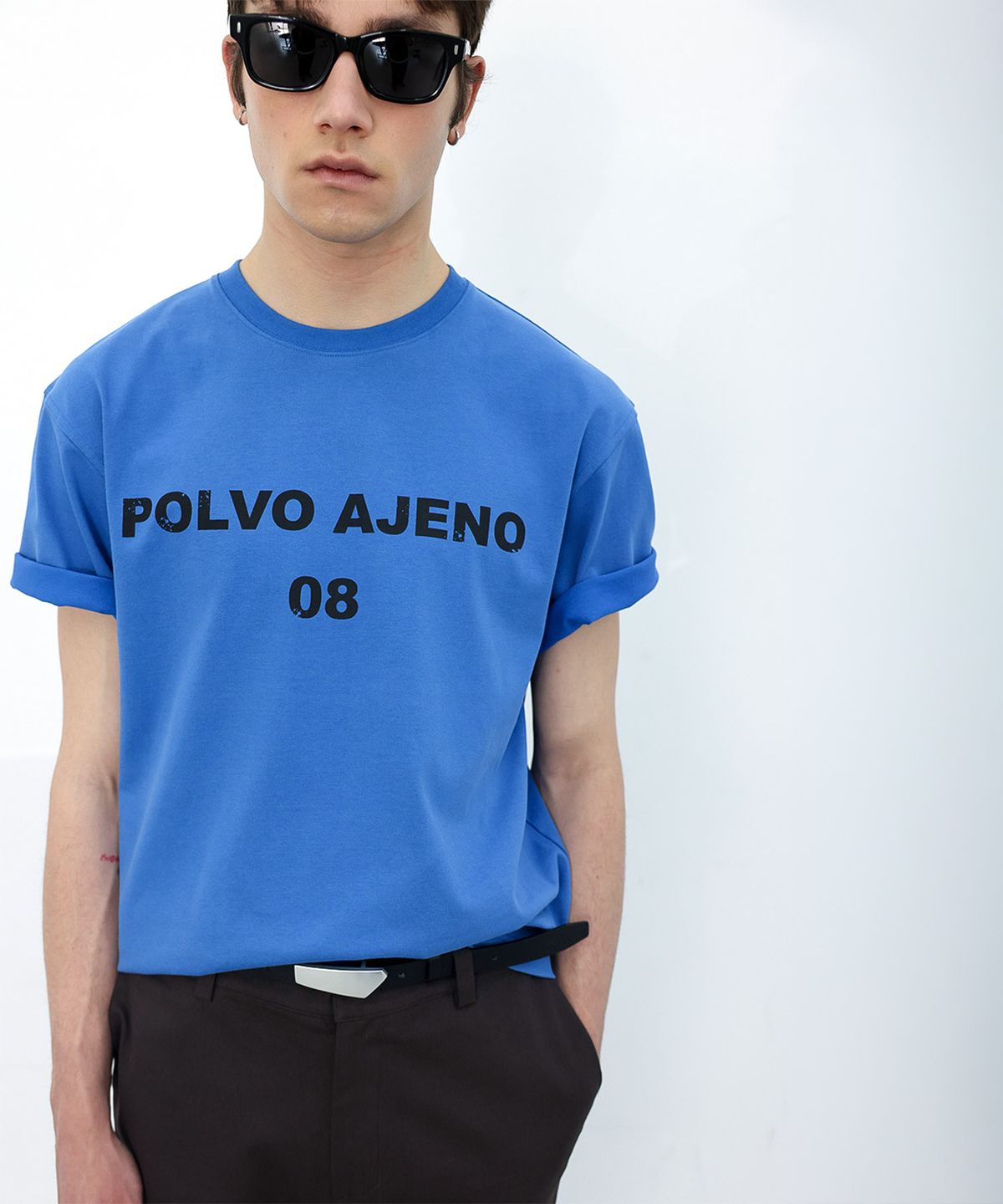 애니타임로릭(ANYTIME LOREAK) PRIMROSE HALF TEE - BLUE