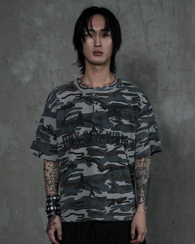 P.S.W Camo Henleyneck