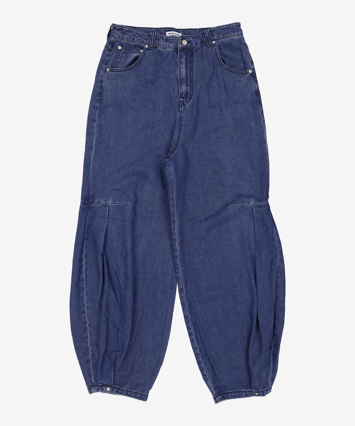 헤더헬렌(HEDER HELEN) Burst a balloon denim pants indigo L