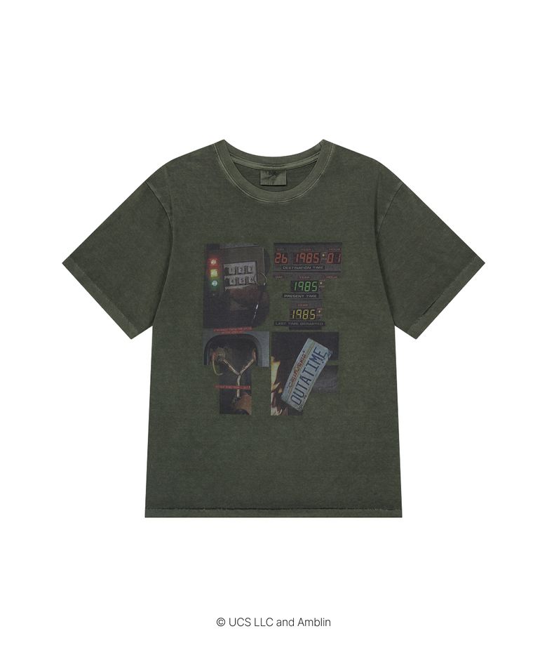 [Back To The Future] BTTF Logo Tee Pigment Khaki