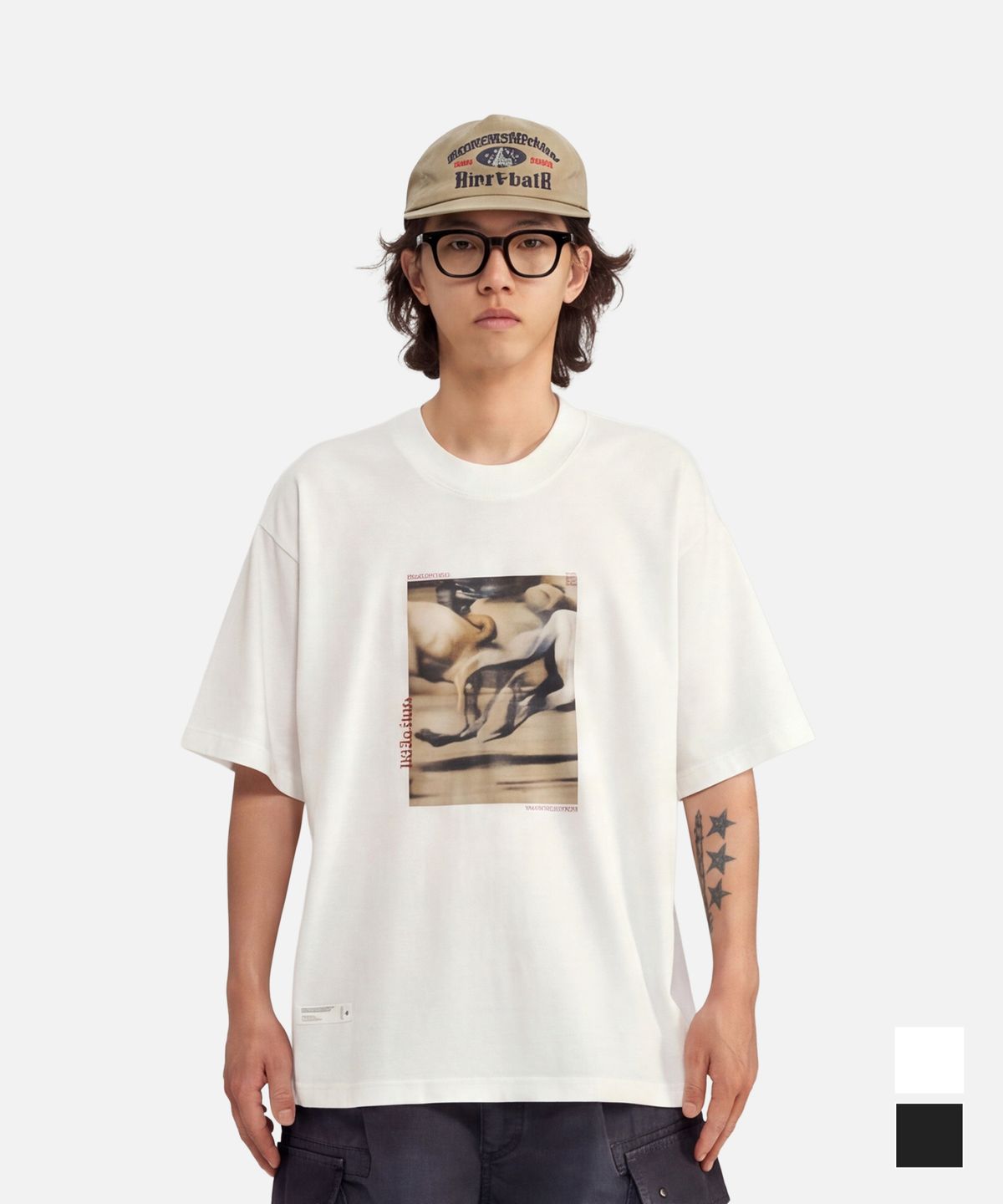 미드업데이트(MIDUPDATE) Grainy Photo SS Tee White