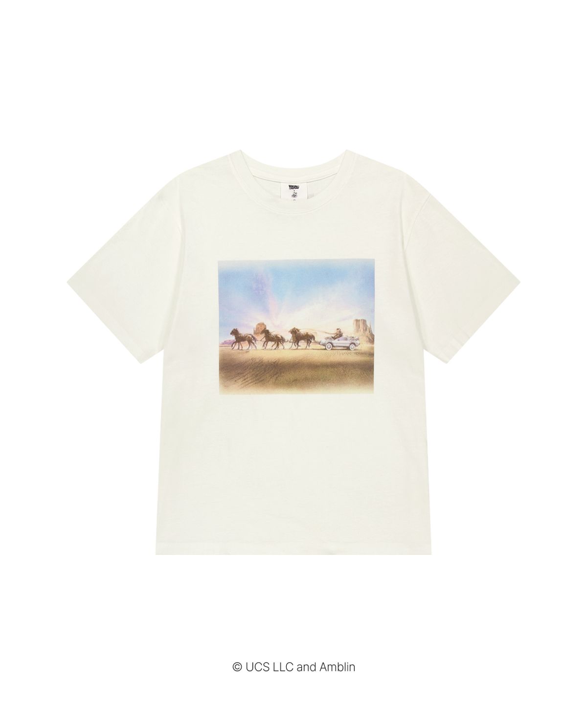 얼렁뚱땅 상점(ULDD STORE) [Back To The Future] Horse Tee Pigment Ecru