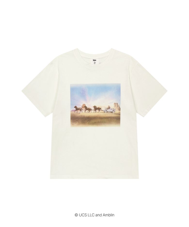 [Back To The Future] Horse Tee Pigment Ecru