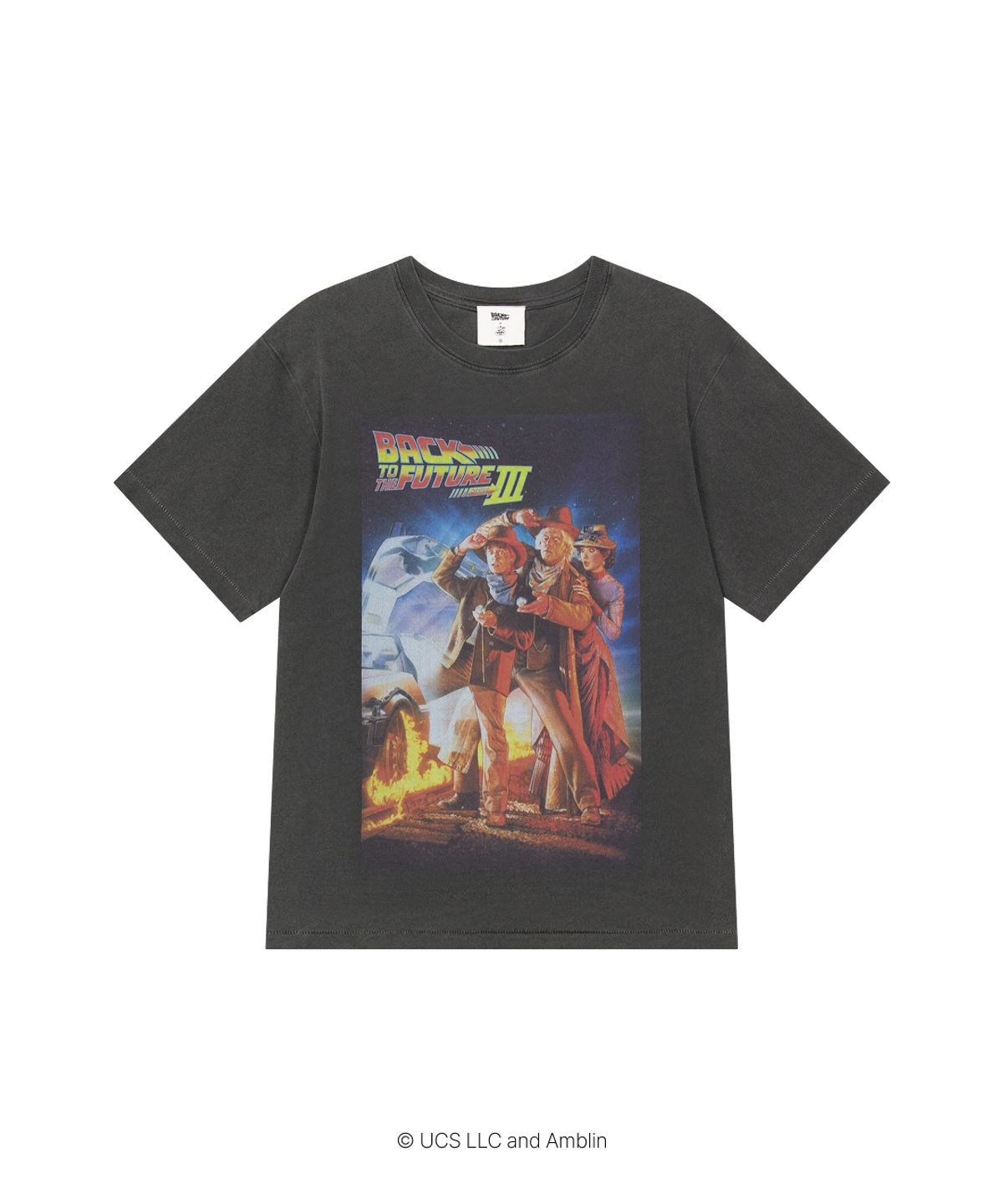 얼렁뚱땅 상점(ULDD STORE) [Back To The Future] Poster Ⅲ Tee Pigment Black