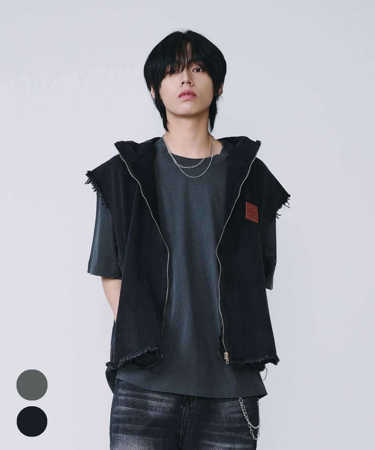 텐 패스트 세븐(TEN PAST SEVEN) 컷 오프 코튼 베스트 (2 Colors)