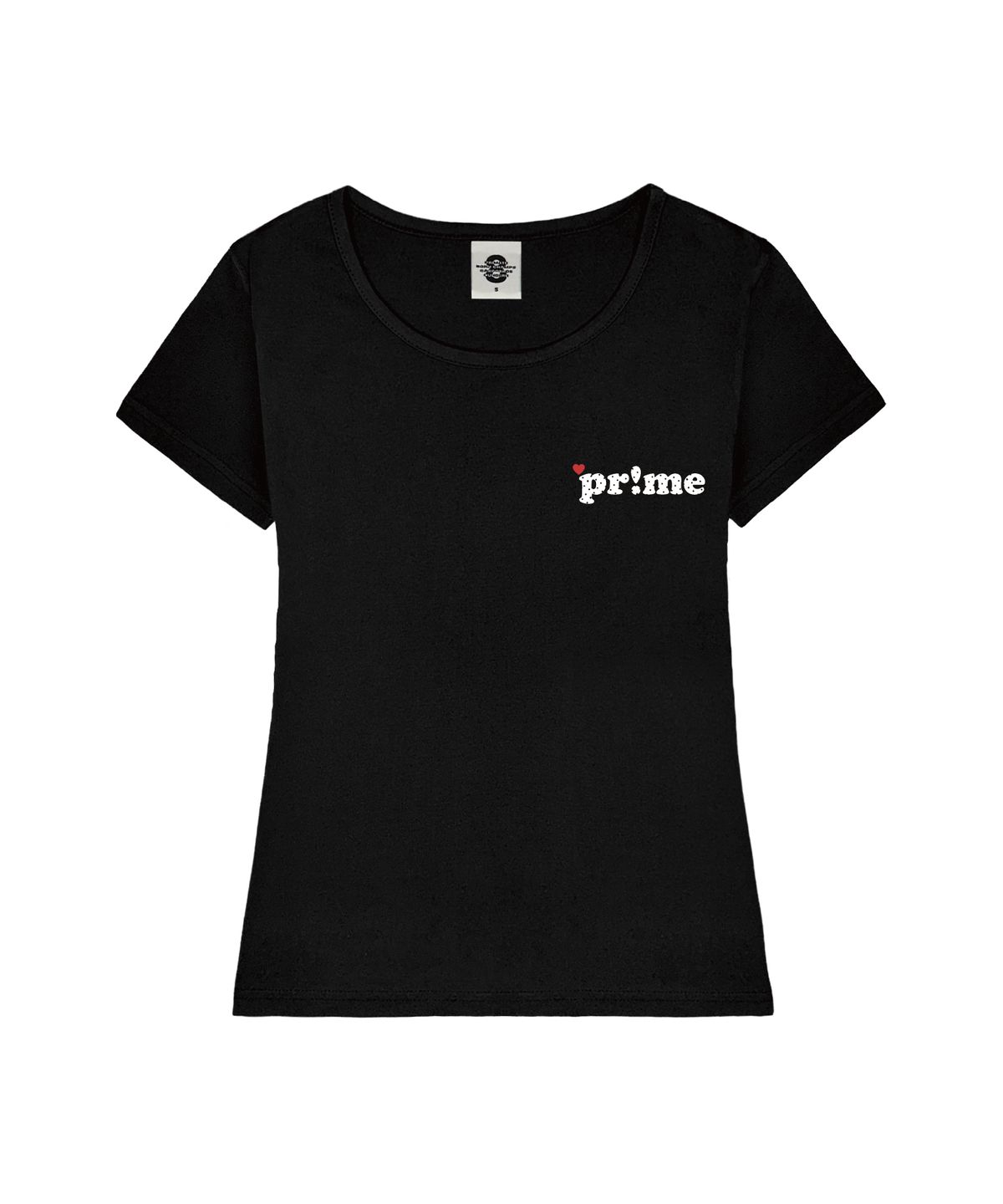 프라임에이트(PRIMATE) MINI HEART PRIME 여성 U넥 슬림핏 반팔티셔츠 6 COLORS