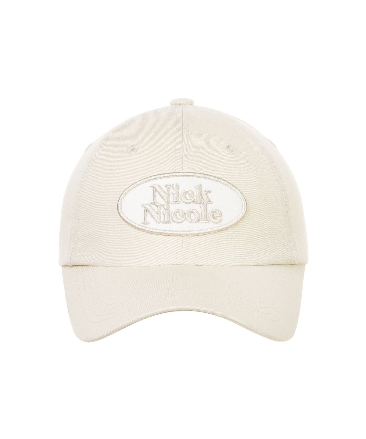 닉앤니콜(NICK&NICOLE) OVAL WAPPEN BALL CAP_BEIGE