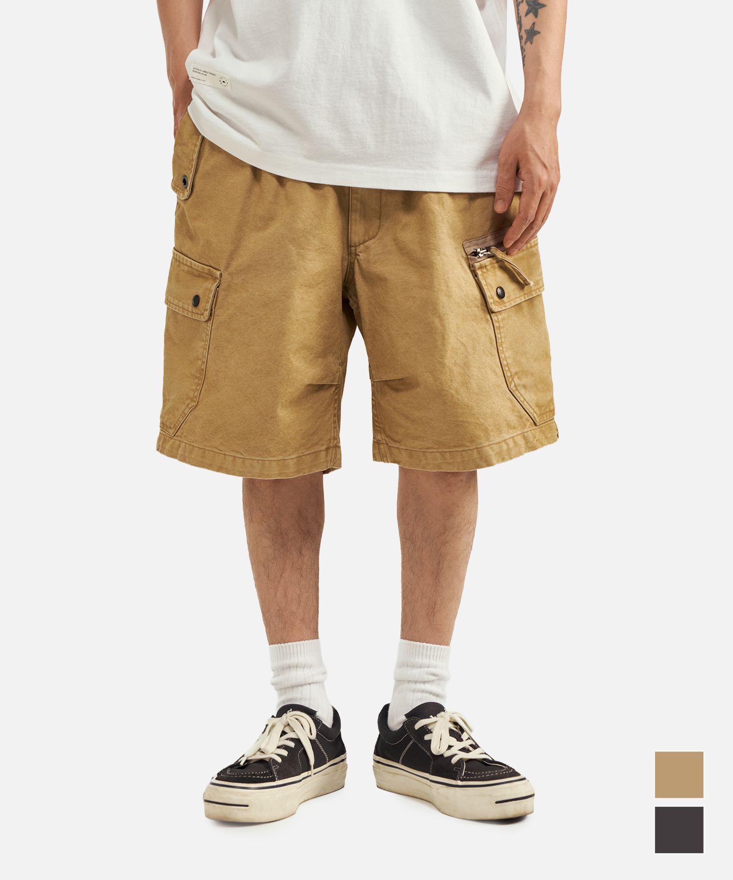 ANCHOR PANEL SHORTS [DYED BROWN] source detail 60