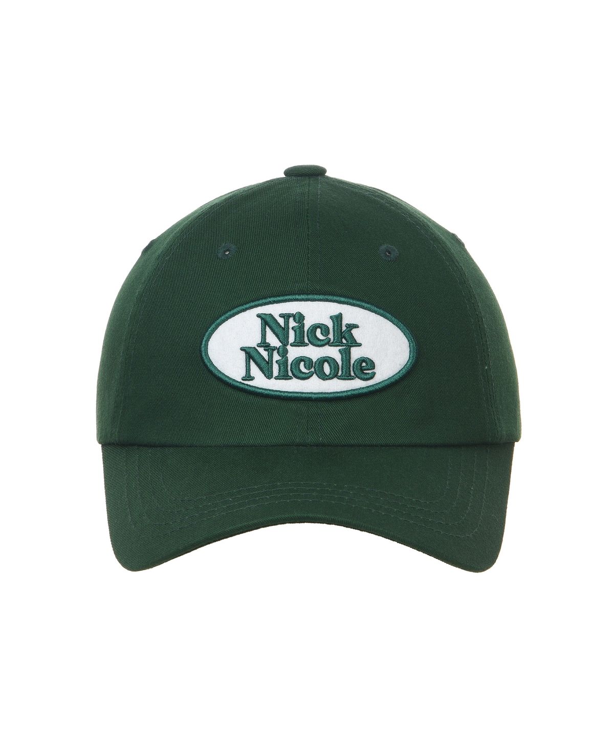 닉앤니콜(NICK&NICOLE) OVAL WAPPEN BALL CAP_GREEN