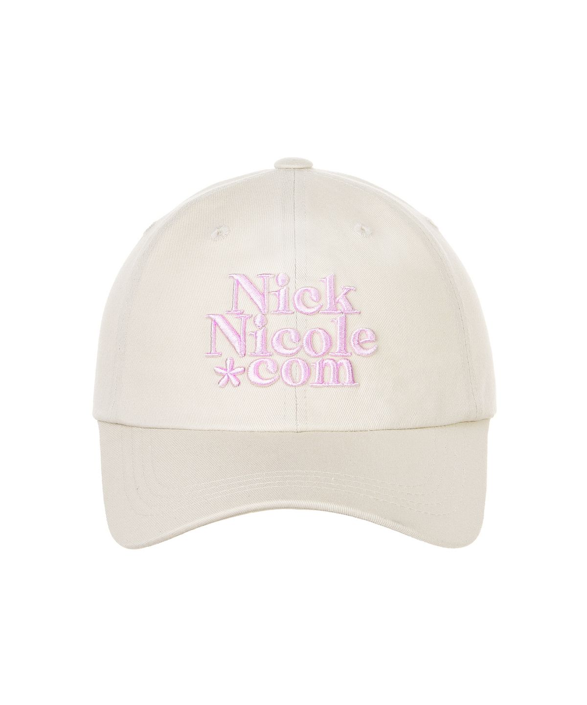 닉앤니콜(NICK&NICOLE) NN DOTCOM SIGNATURE BALL CAP_BEIGE PINK