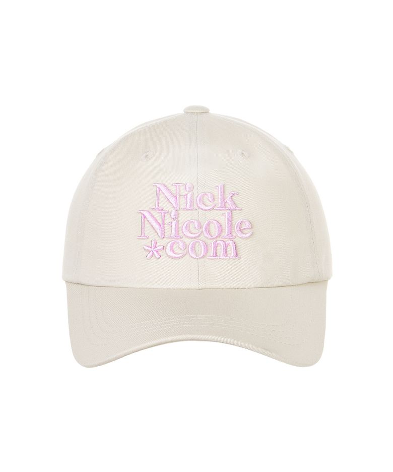 NN DOTCOM SIGNATURE BALL CAP_BEIGE PINK