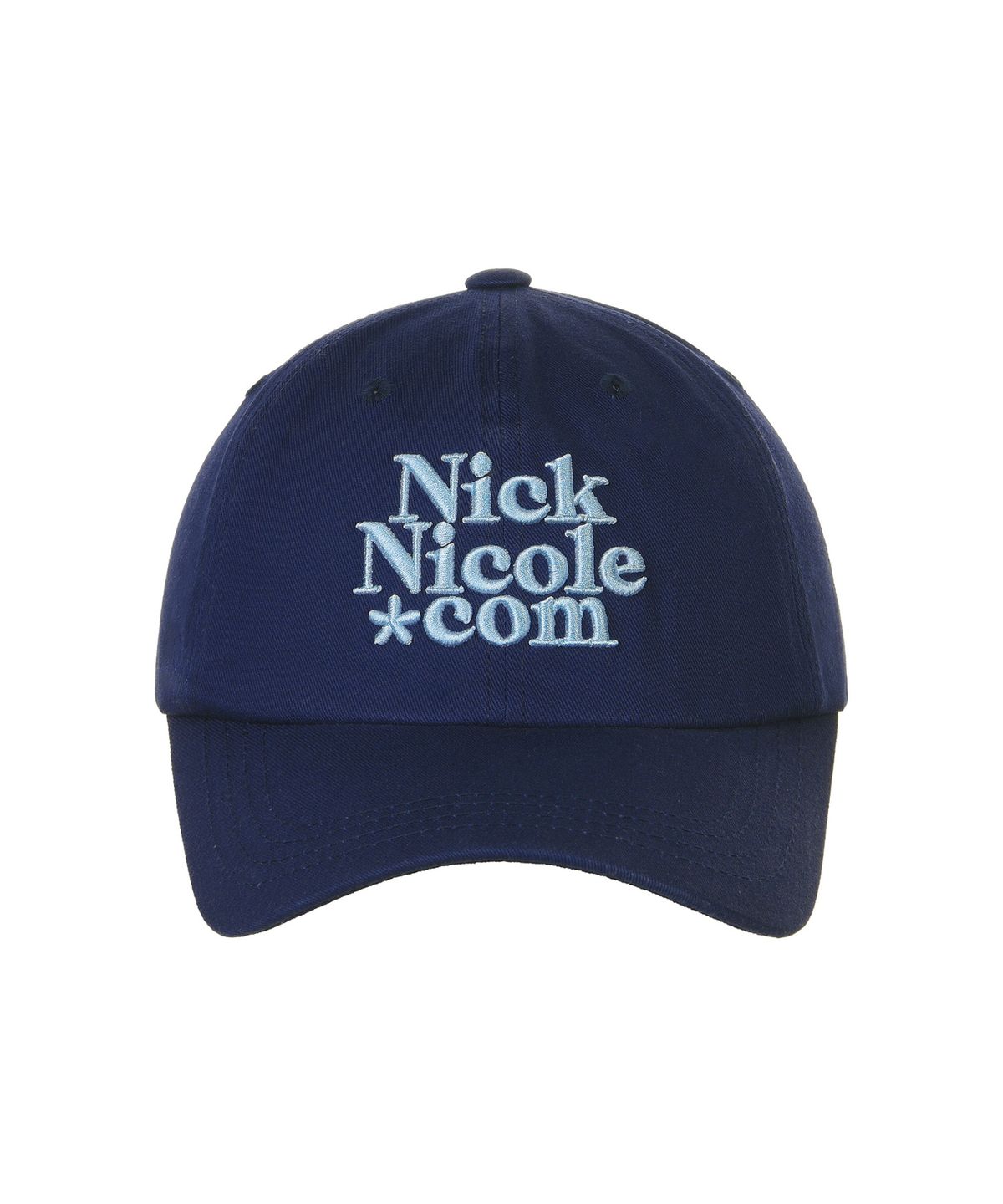 닉앤니콜(NICK&NICOLE) NN DOTCOM SIGNATURE BALL CAP_NAVY SKY BLUE