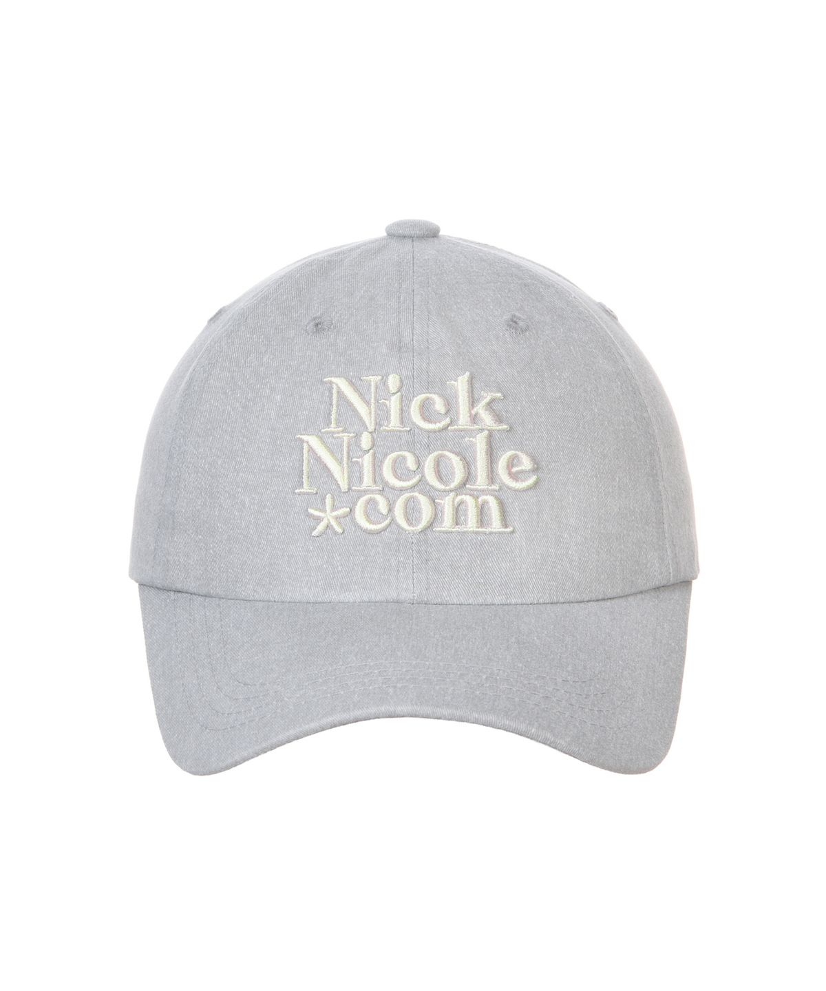 닉앤니콜(NICK&NICOLE) NN DOTCOM SIGNATURE BALL CAP_LIGHT GRAY