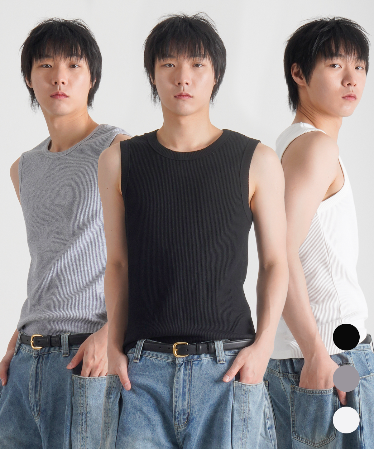 커브드 다잉 슬리브리스[그레이] source detail 49