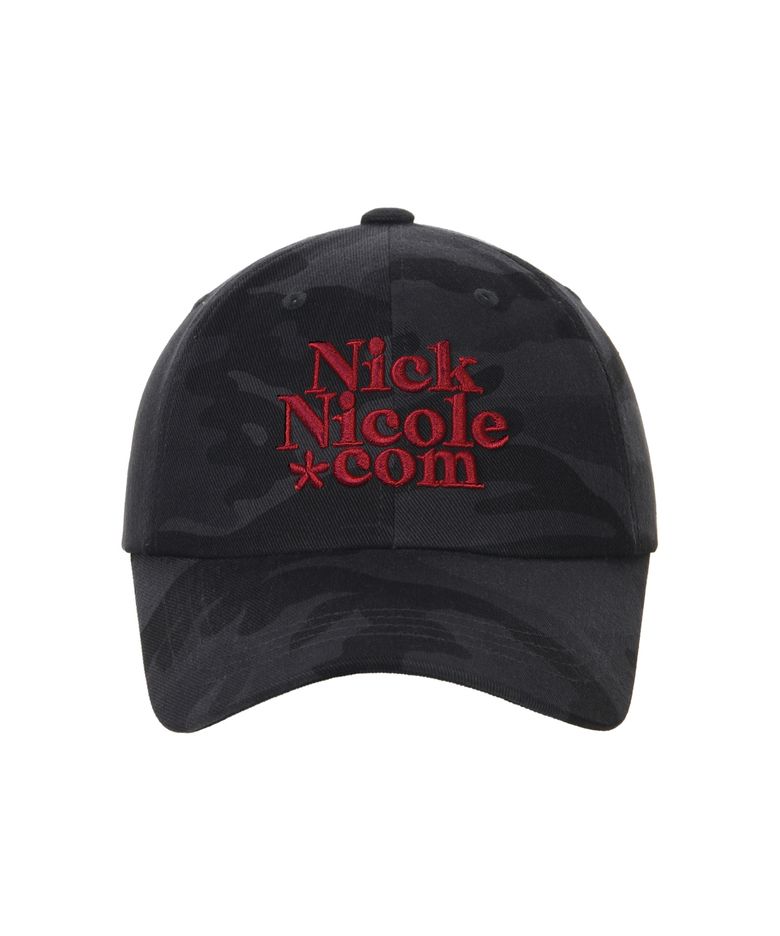 NN DOTCOM SIGNATURE BALL CAP_CAMO BLACK RED