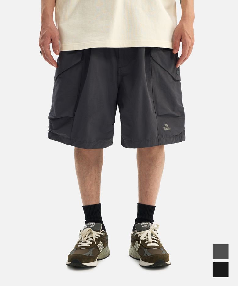 Dimensional Cargo Banding Shorts Pants Darkgray
