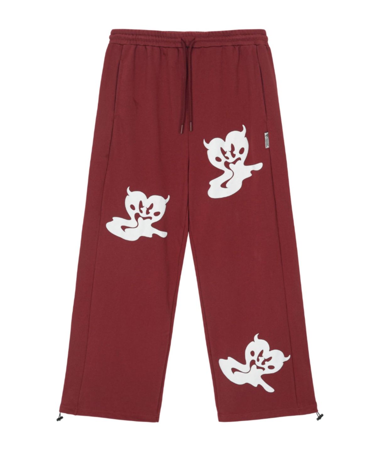 펑쉐이(FENGSHUI) Melting Heart Pants Burgundy/White