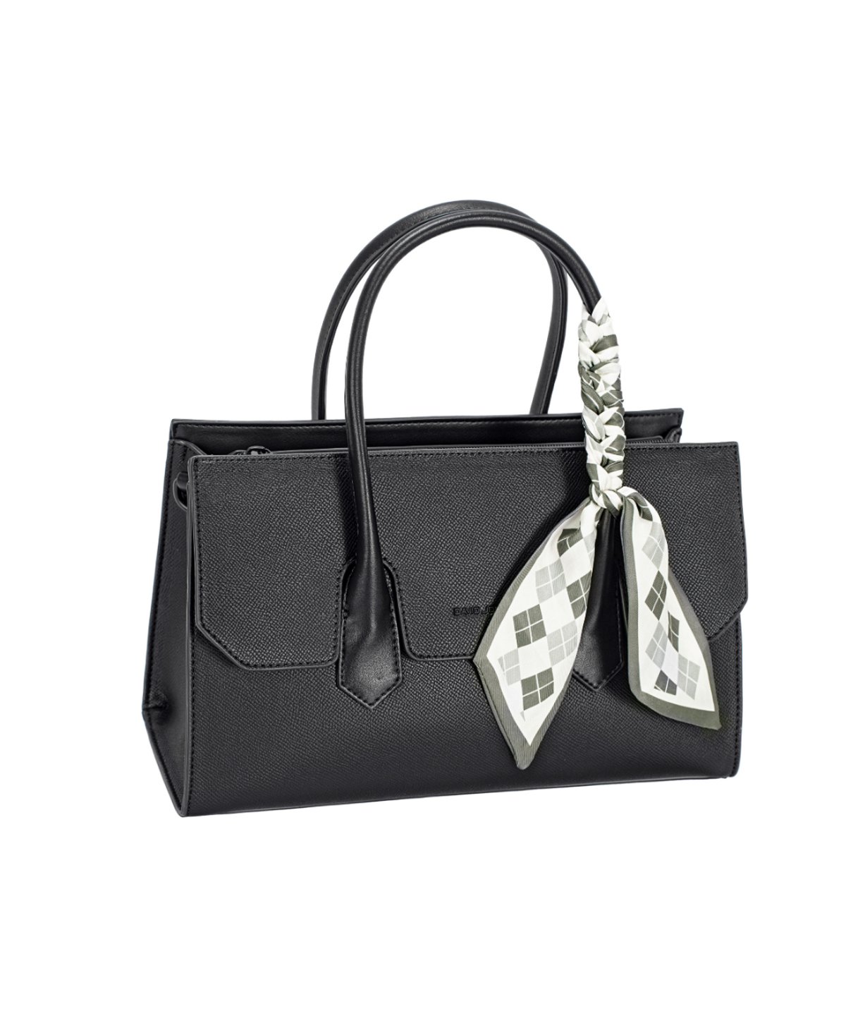 데이비드 존스(DAVID JONES) 마들렌 3-way 스카프 토트 가죽 백 Black (CM7416-1)