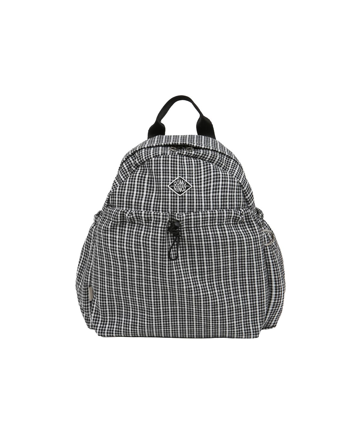 꼬모니노즈(COMONINOZ) [CN]26 CHECK STRING MINI BACKPACK [BLACK]