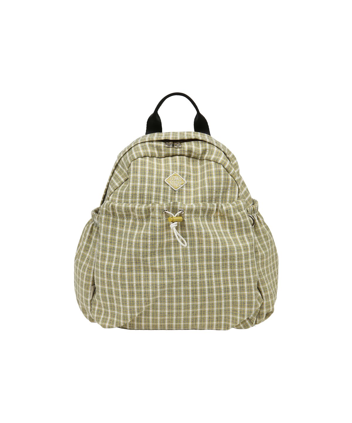 꼬모니노즈(COMONINOZ) [CN]26 CHECK STRING MINI BACKPACK [MUSTARD]