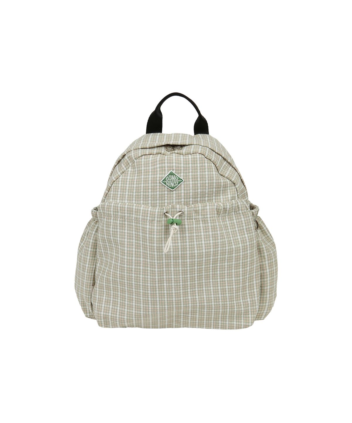 꼬모니노즈(COMONINOZ) [CN]26 CHECK STRING MINI BACKPACK [YELLOW GREEN]