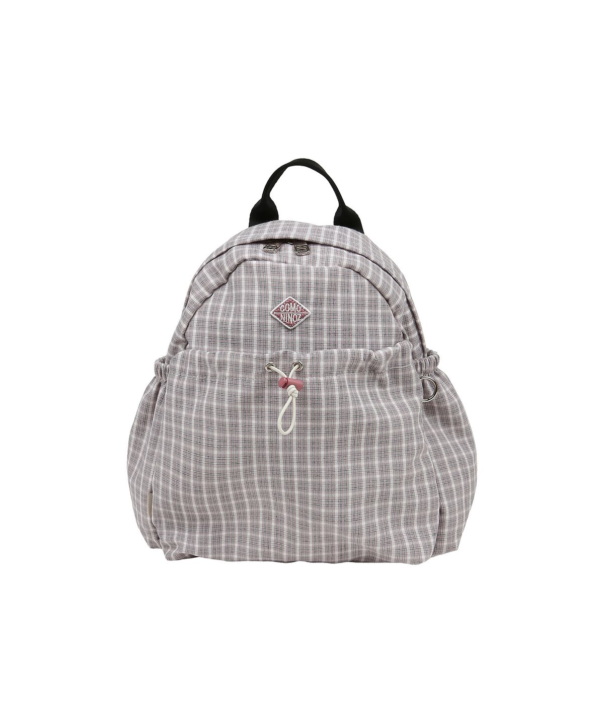 꼬모니노즈(COMONINOZ) [CN]26 CHECK STRING MINI BACKPACK [LAVENDER]