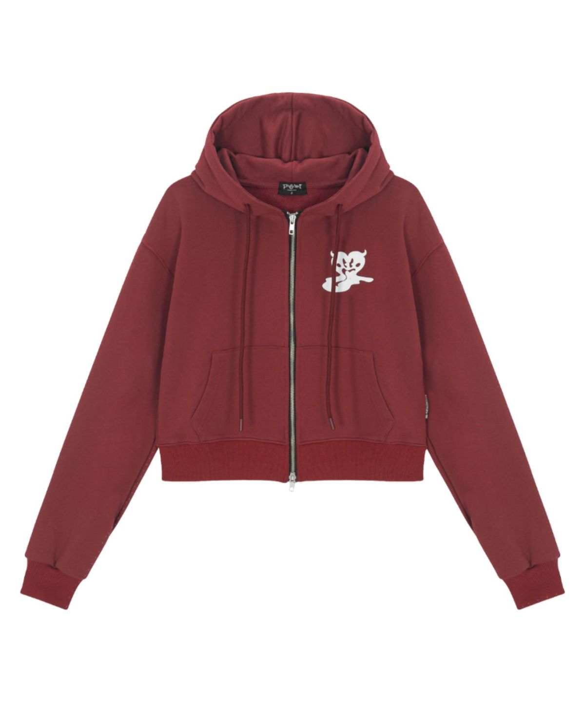 펑쉐이(FENGSHUI) Melting Heart Hoodie Burgundy/White