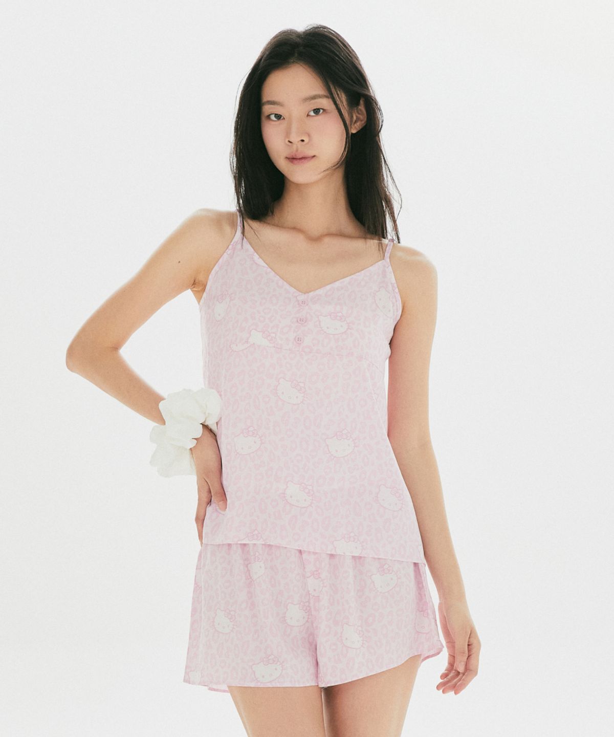 스파오(SPAO) [헬로키티] 레오파드 슬립 파자마(Pink)_SPPPG37U02