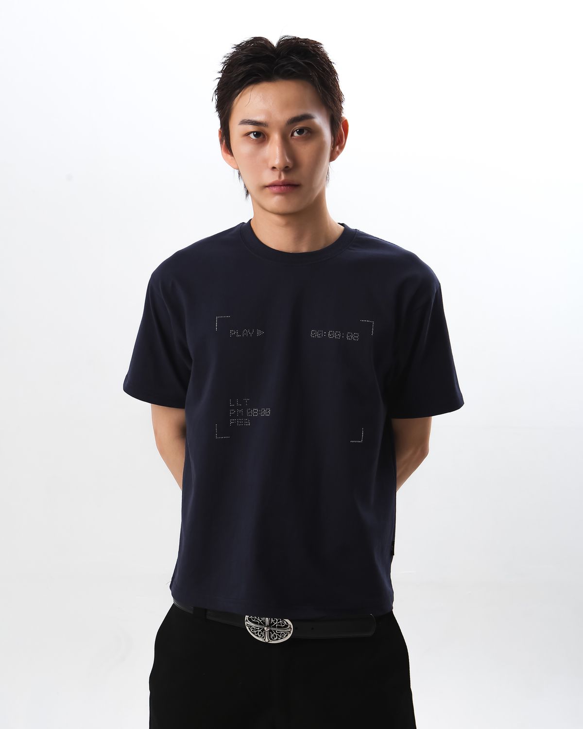 리브라이크디스(LLT) VHS CAM SHORTSLEEVE NAVY