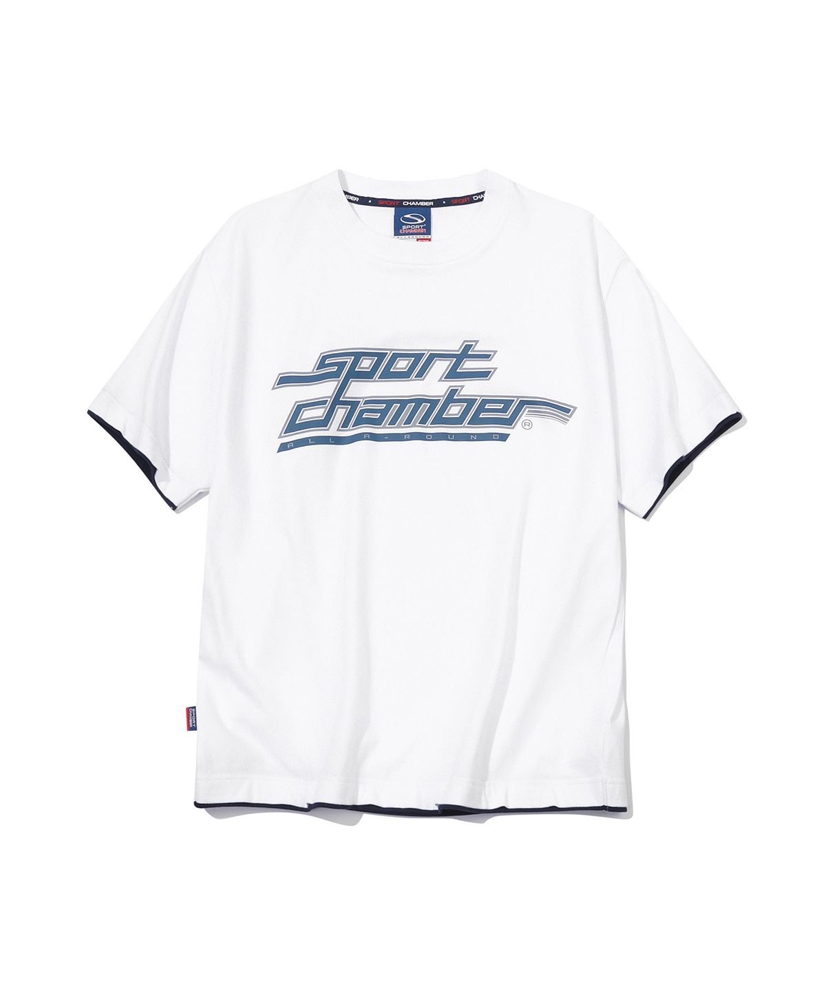 스포츠챔버(SPORT CHAMBER) SC 펄스 로고 티셔츠(화이트)