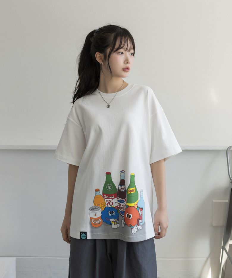 소다팝 레귤러 핏 반팔티셔츠