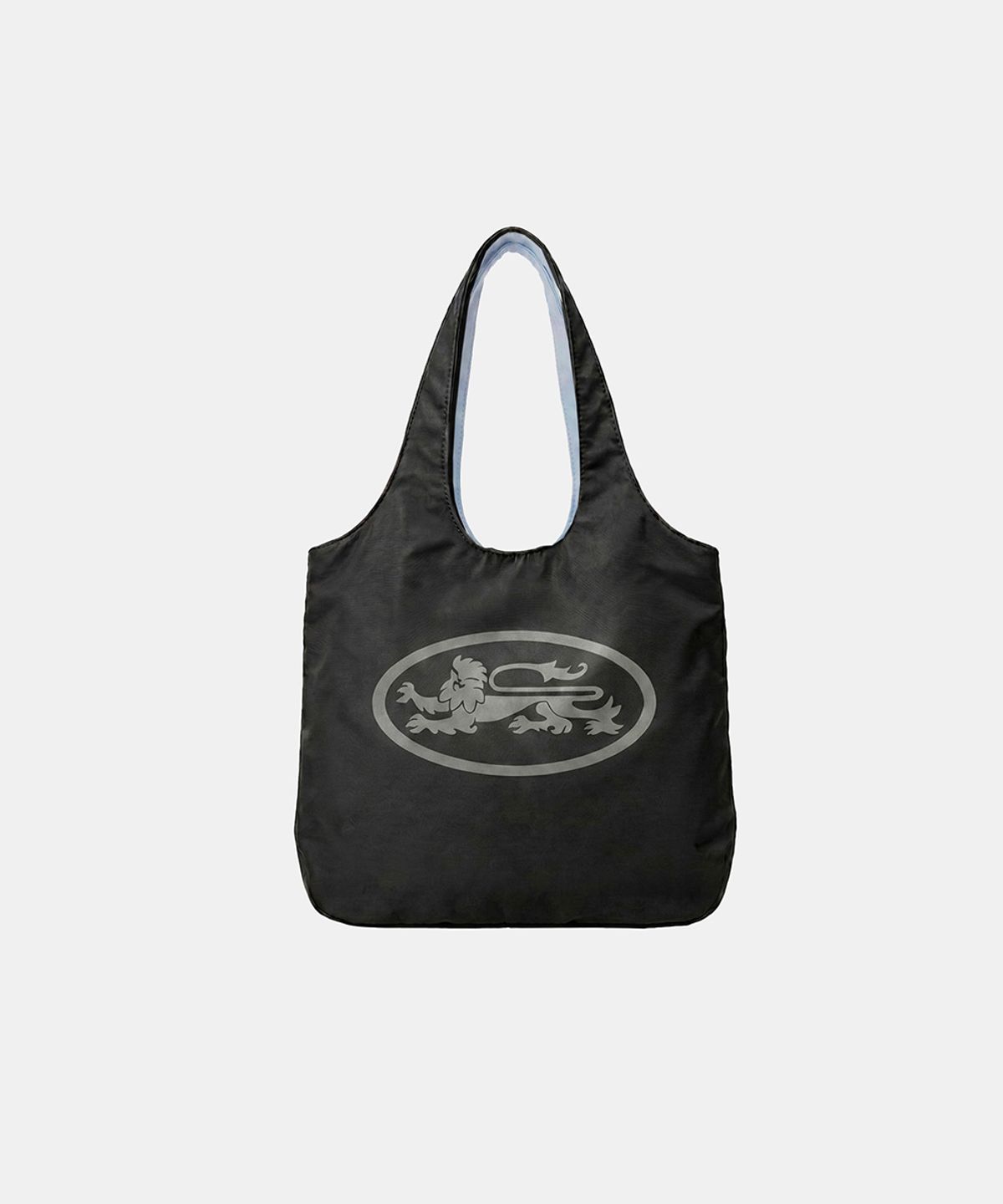 배드블러드(BADBLOOD) Reversible Nylon Shopper Bag - Black/Blue