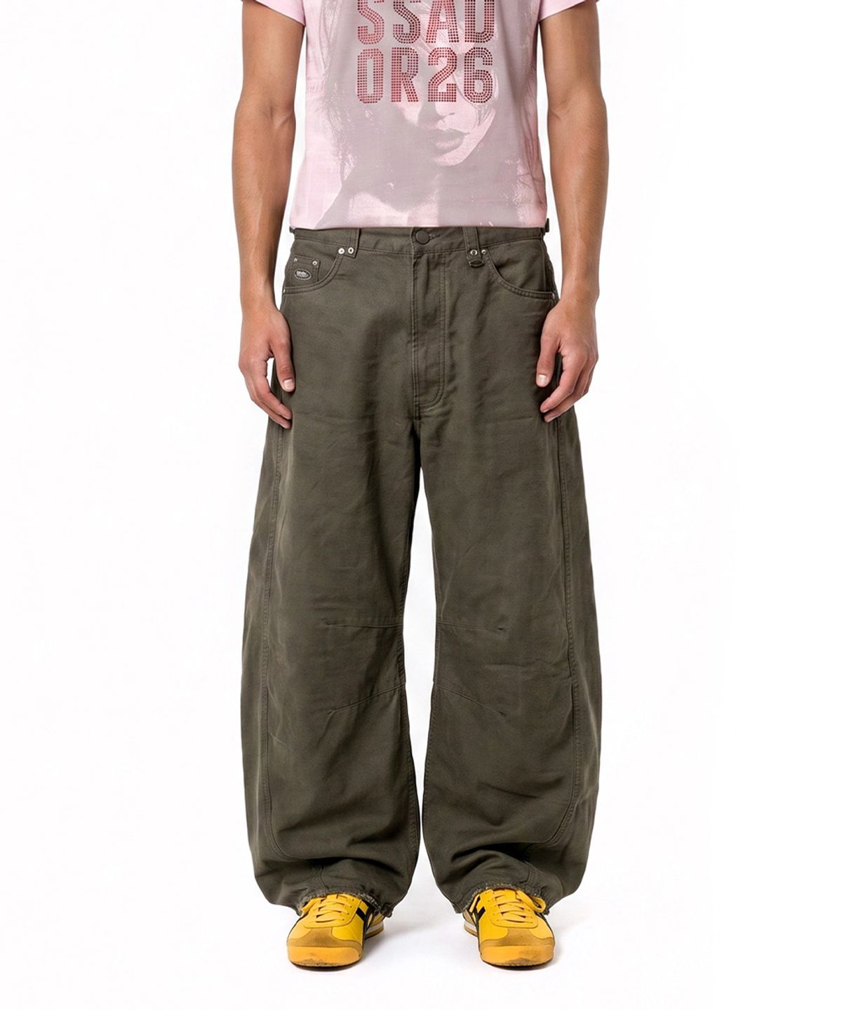 배드블러드(BADBLOOD) 바이퍼 301 세미 커브드 팬츠 -밀리터리 그린