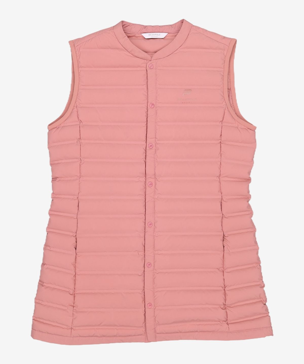 빈폴 스포츠(BEANPOLE SPORT) 핑크 여성 덕다운 경량 미드 패딩 베스트 95