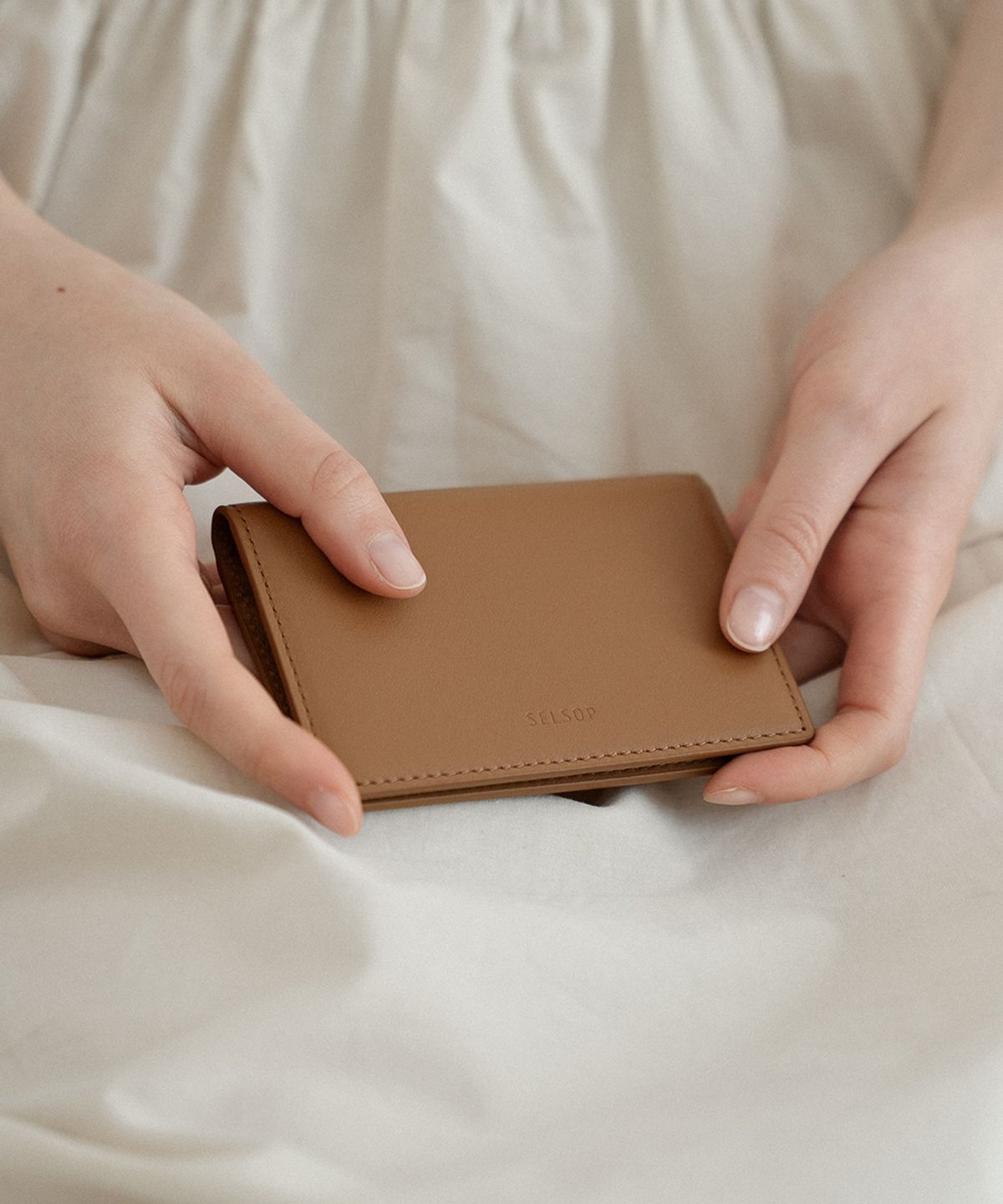 셀솝(SELSOP) 바이폴드 카드지갑 BIFOLD CARD WALLET / camel