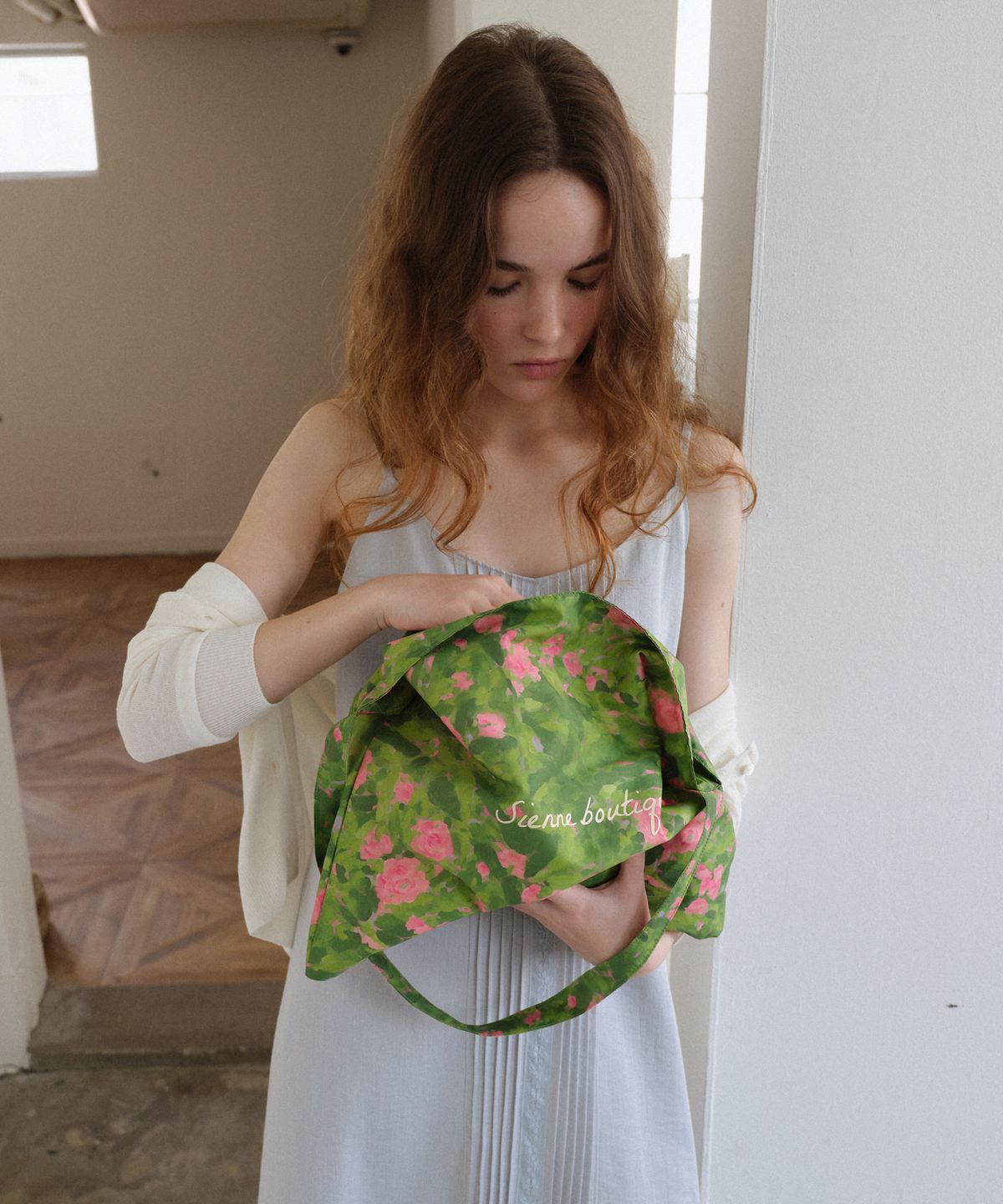 시엔느(SIENNE) Garden Book Bag (Garden Green)
