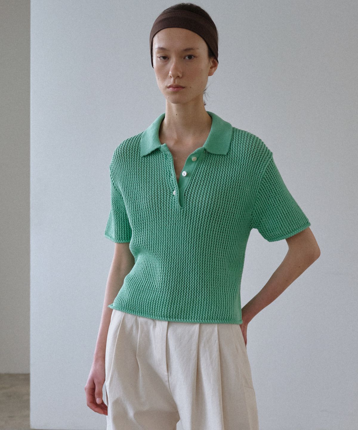 시엔느(SIENNE) Raymond Knit (Emerald Mint)