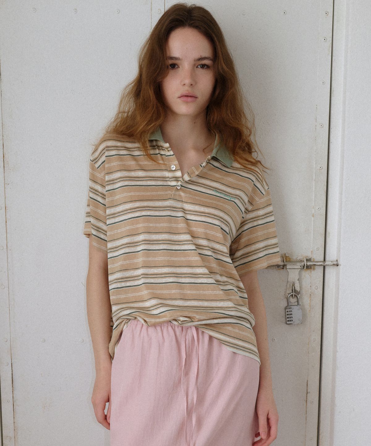 시엔느(SIENNE) Paloma Pique T-shirt (Beige)