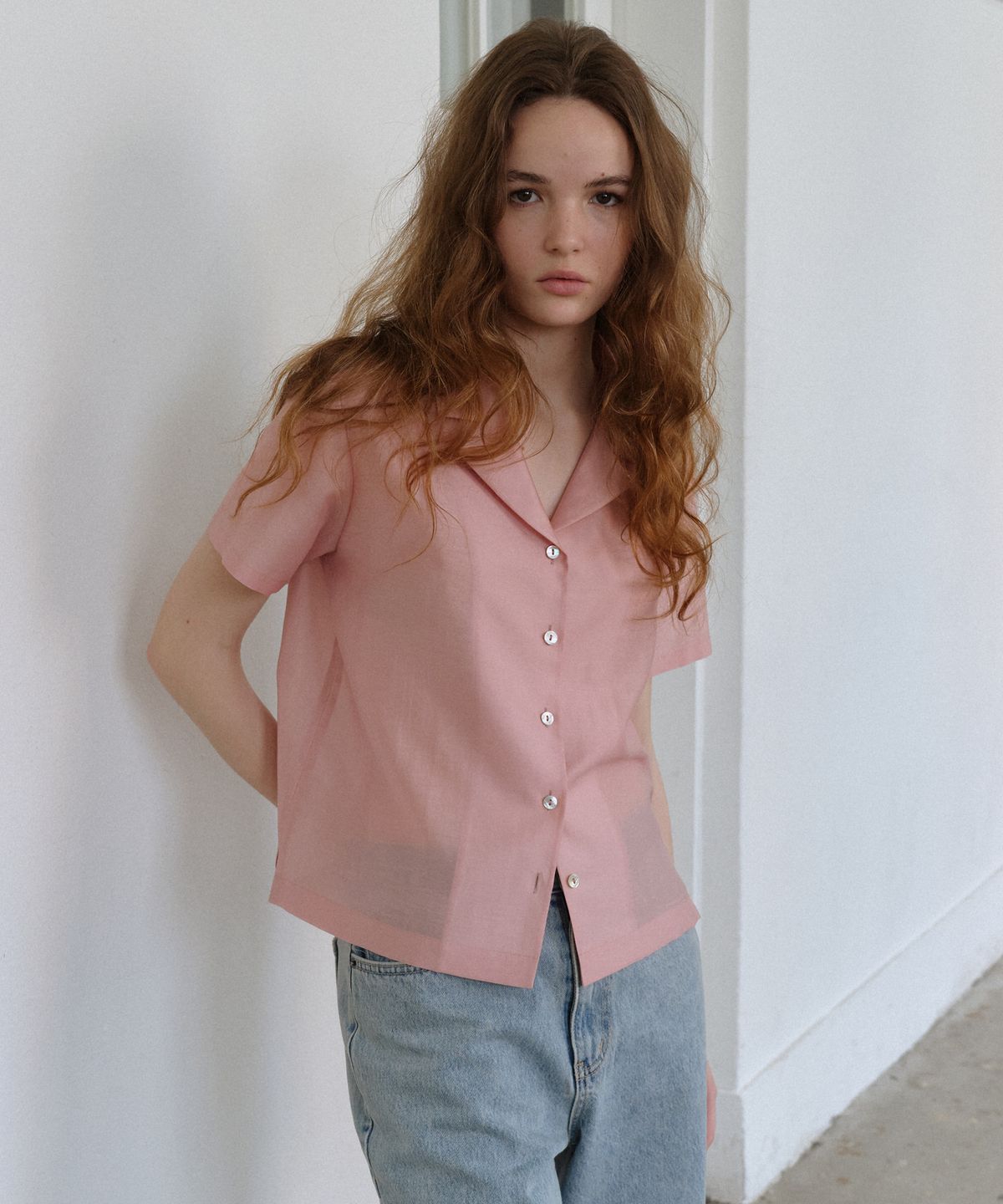 시엔느(SIENNE) Lopez Blouse (Rose Pink)