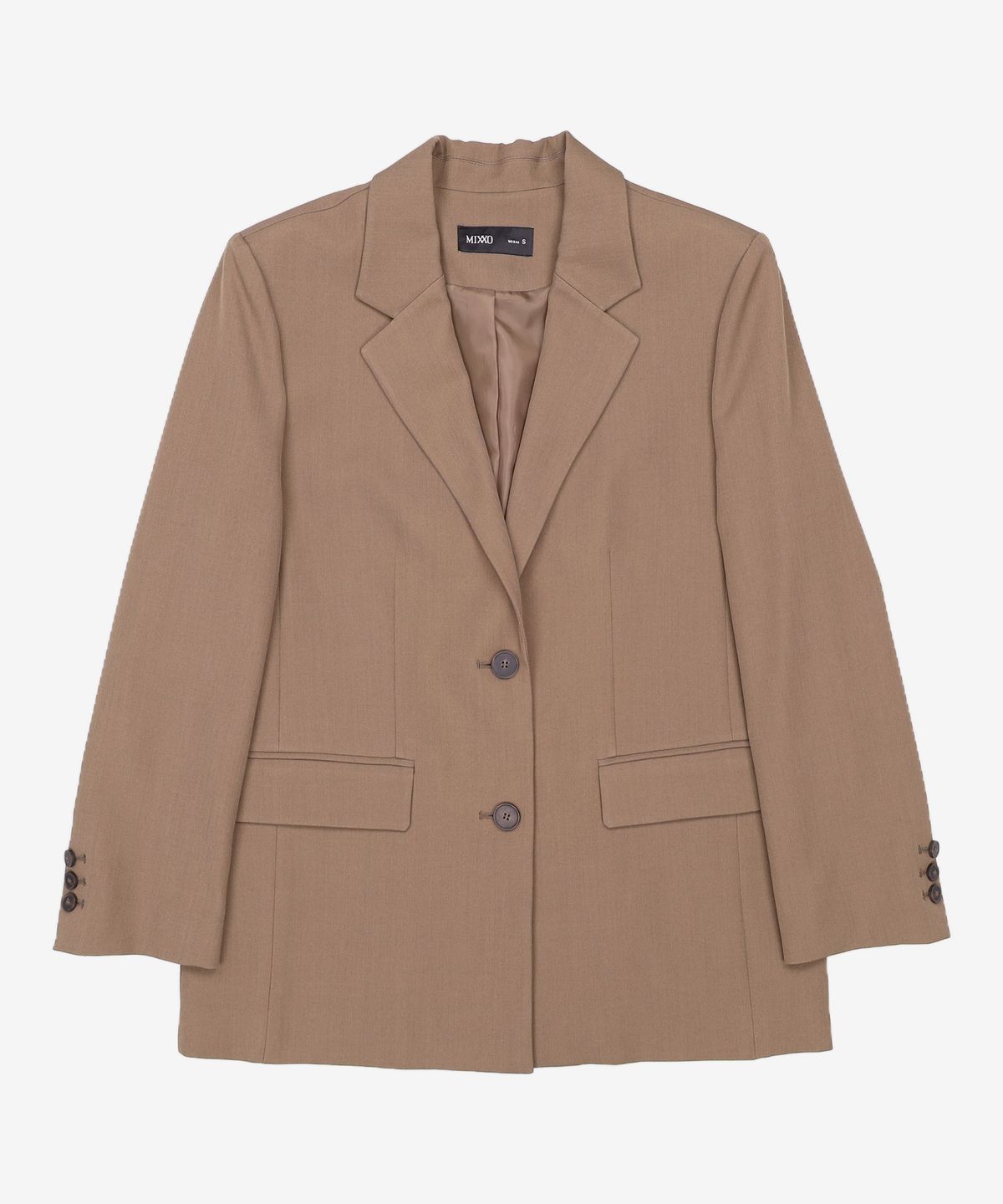 미쏘(MIXXO) 테일러드 세미 오버핏 자켓_MIWJKFT0PG S