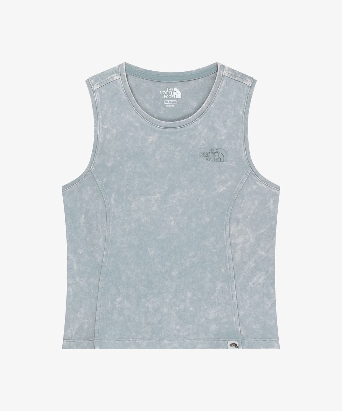 노스페이스(THE NORTH FACE) NT7VS31L 여성 오버엣지 슬리브리스 BLUE GRAY