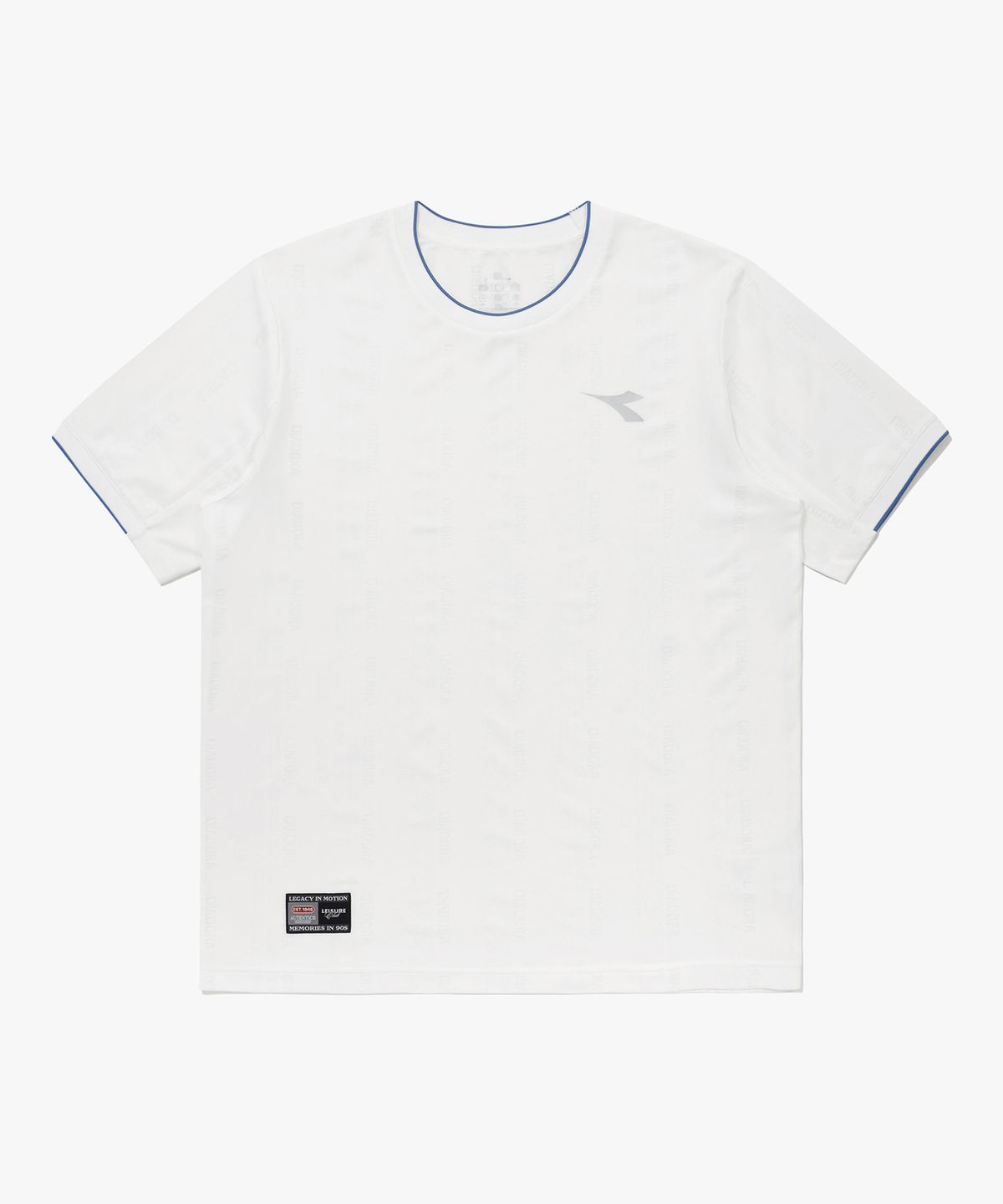 디아도라(diadora) 세레모니 메쉬 자카드 반팔 티셔츠 OFF WHITE
