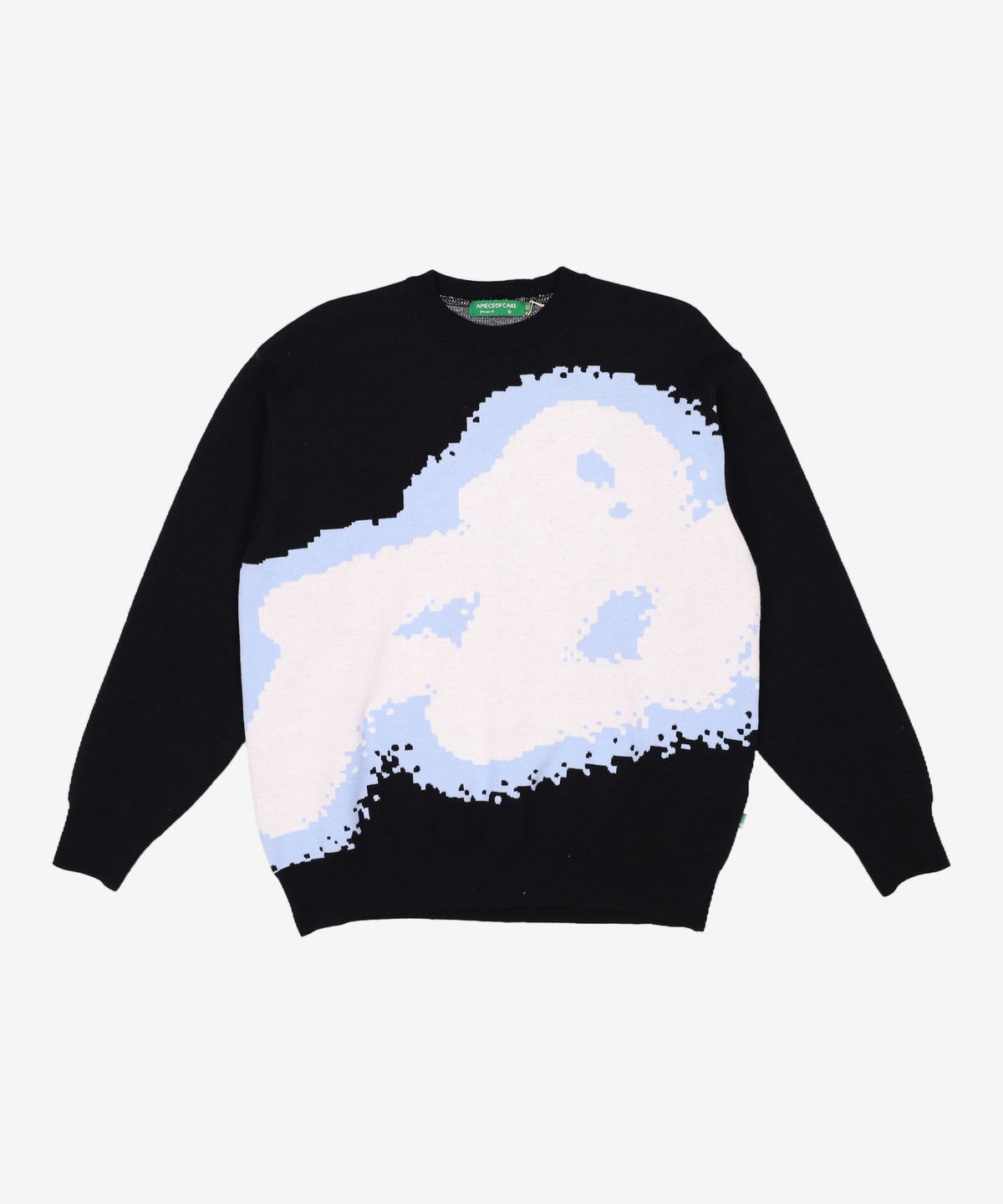 어피스오브케이크(APIECEOFCAKE) FLIP Jacquard Knit_Black L