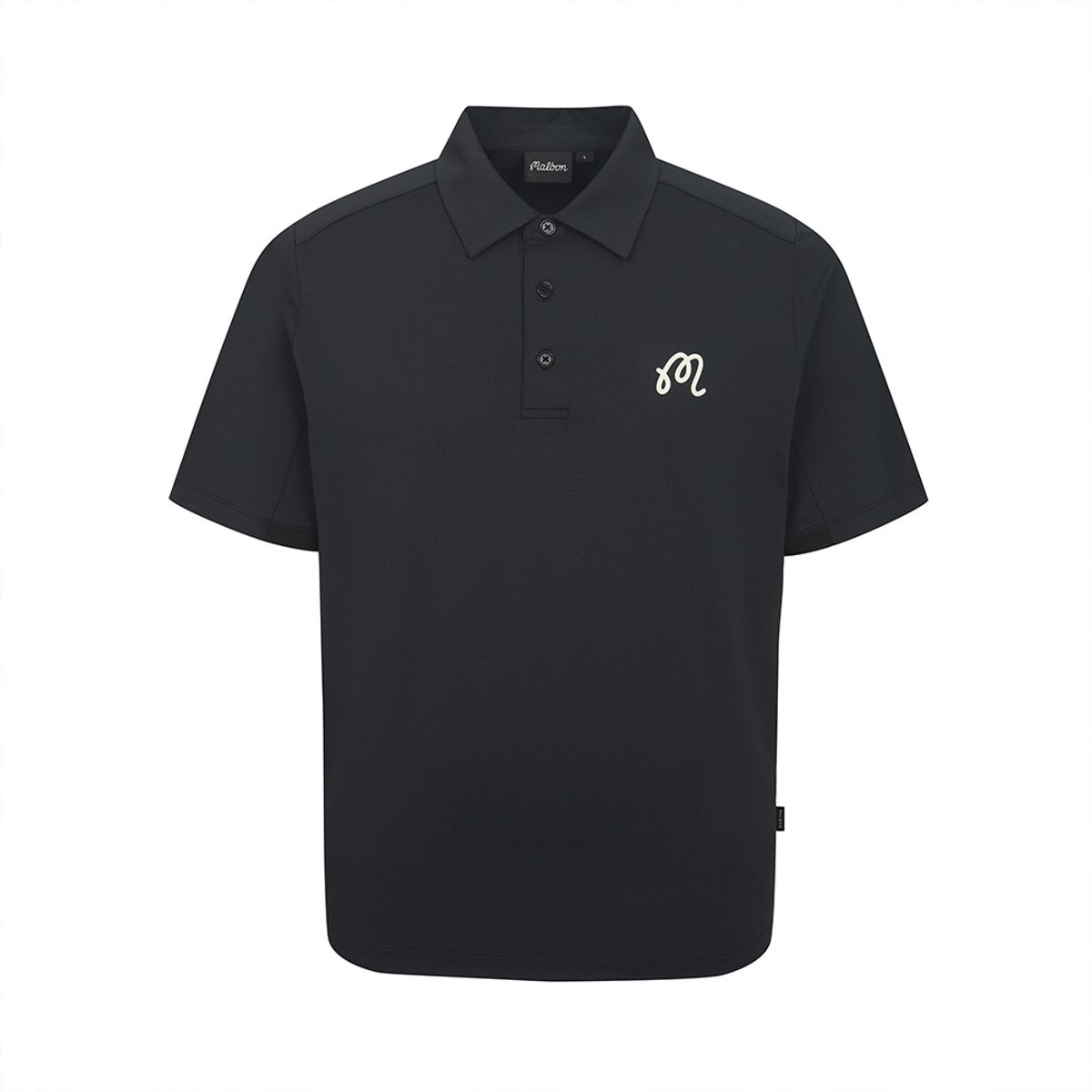 말본 골프(MALBON GOLF) 원포인트 여름 폴로 티셔츠 BLACK (MAN)