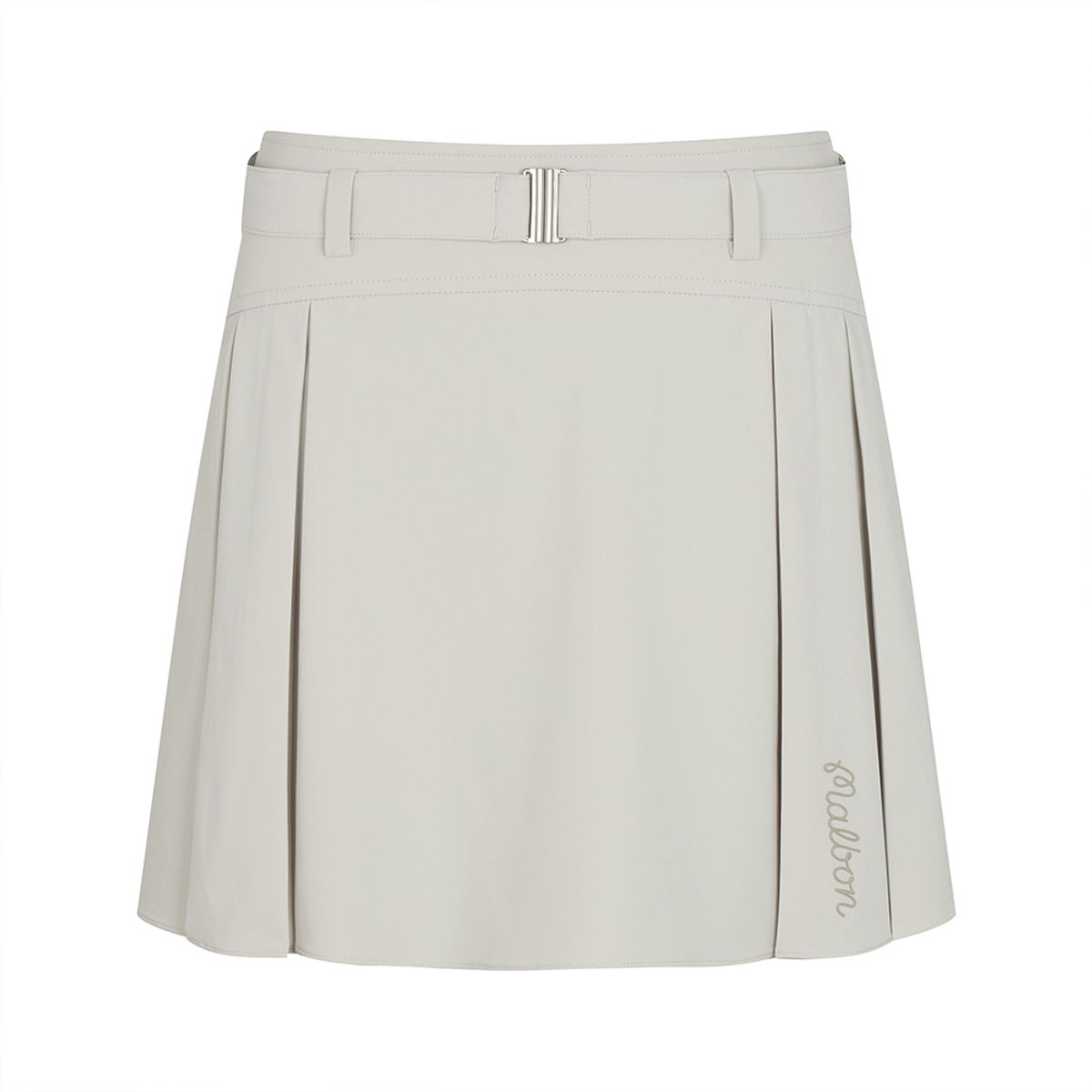 말본 골프(MALBON GOLF) 변형 플리츠 벨트 스커트 BEIGE (WOMAN)