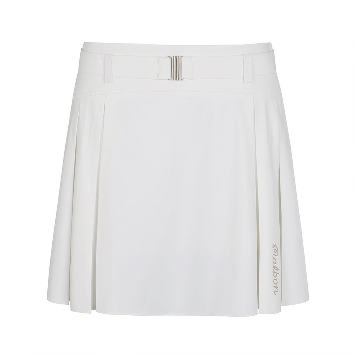 말본 골프(MALBON GOLF) 변형 플리츠 벨트 스커트 WHITE (WOMAN)
